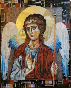 "Φύλαξ Άγγελος", Εικόνα κολάζ, 70Χ90 εκ.,2015