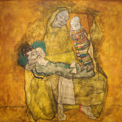 MOTHER WITH TWO CHILDREN II, EGON SCHIELE